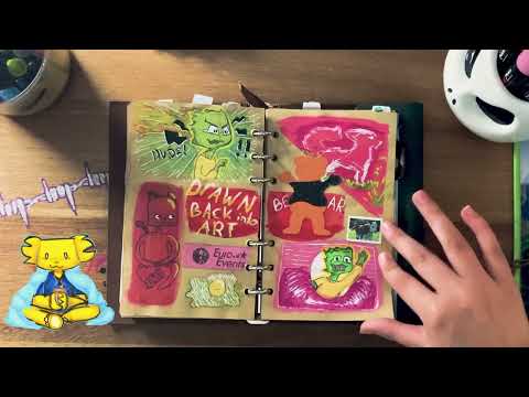 sketchbook tour !! No Commentary Chill Vibes