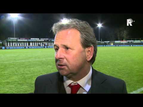 Gert Kruys na afloop van het gelijkspel bij Achilles '29