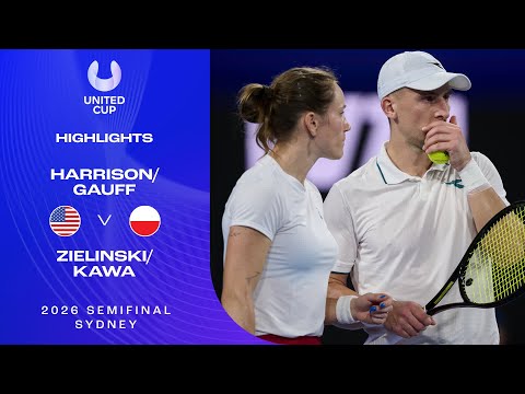 Harrison/Gauff v Zielinski/Kawa Highlights | United Cup 2026 Semifinal