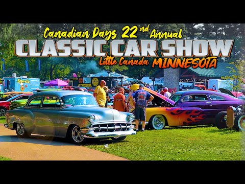 CLASSIC CAR SHOW IN A FOREST!!! Canadian Days Classic Car Show. Hot Rods, Muscle Cars, Street Rods!