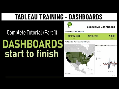 Tableau Dashboard Tutorial - Step by step, from start to finish - Part 1  | sqlbelle