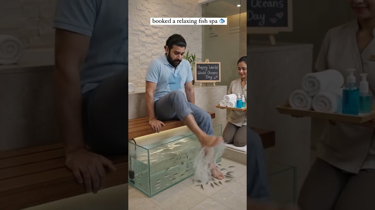 Booked a Relaxing Fish Spa for World Oceans Day. Big Mistake. 🐟