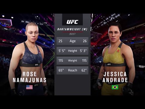 UFC 251: Rose Namajunas vs. Jessica Andrade 2 [Full Fight Sim] UFC 3