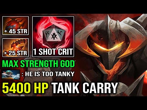WTF 5400 HP TANK GOD Super Crit Rampage Chaos Knight 1 Shot Reality Rift Hit Like a Truck Dota 2