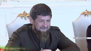 Рамзан Кадыров в Баку встретился Президентом Азербайджана Ильхамом Алиевым