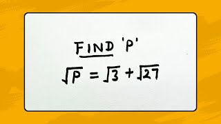Find P | Problem Simplificaion | Maths Muse