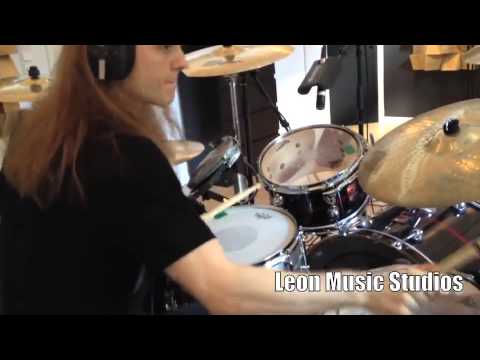 The new live room at Leon Music Studios. Drummer: Emil Wiksten