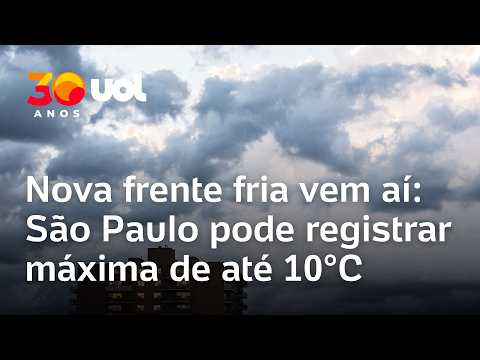 Nova frente fria derruba temperaturas no Sul e em São Paulo; veja a previsão
