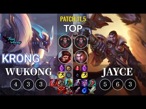 RNW KronG Wukong vs Jayce Top - KR Patch 11.5