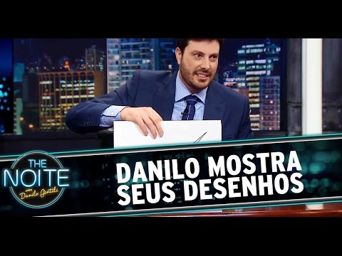 The Noite (25/08/14) - Danilo mostra seus desenhos
