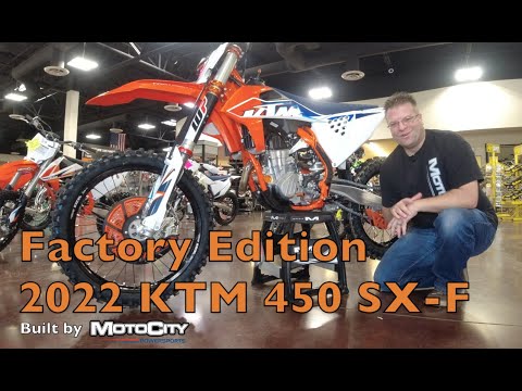 First Look! 2022 KTM 450 SX-F Factory Edition MX Dirt Bike