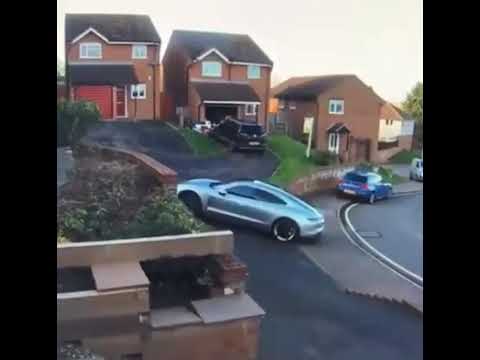 Porsche Taycan whoops crash at home