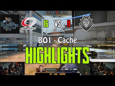 compLexity vs G2 Highlights (Cache) - FACEIT Major: London 2018