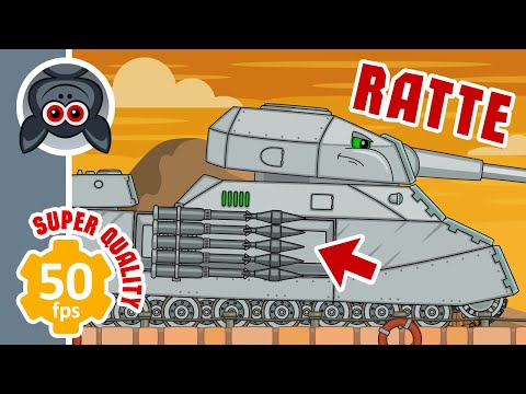 Ratte vs Zombies: Rocket Launcher. Steel Monsters. Cartoons About Tanks