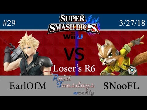 RAID Tuesdays #29 - SSB4 - EarlOfM (Cloud) vs OLD | SNooFL (Fox) - Loser's Round 6