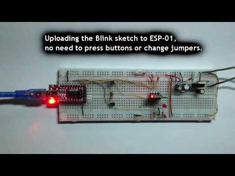 Programming ESP-01 with Automatic Reset and Programming Mode Selection