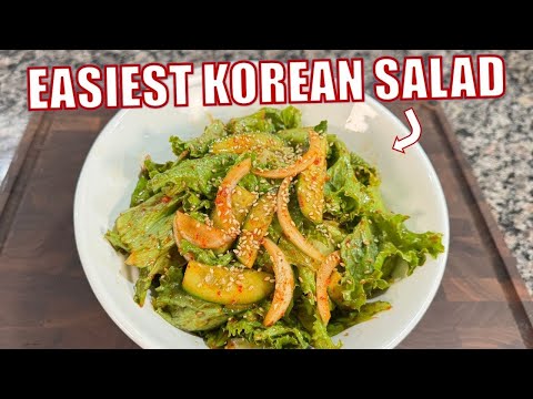 Korean Spicy Lettuce Salad Youβll Want to Eat Every Day (Sangchu Geotjeory)π₯¬β¨