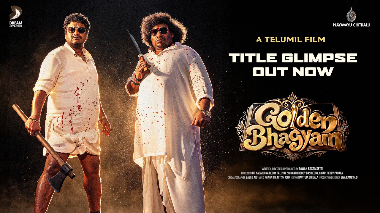 Satya-Yogi Babu's "Golden Bhagyam" Glimpse Released