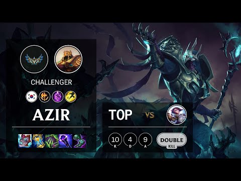 Azir Top vs Fiora - KR Challenger Patch 12.4