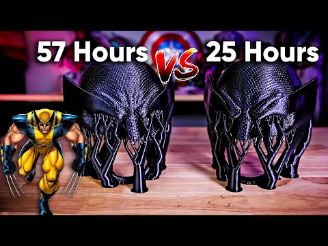 Fast 3D Printing! Wolverine Helmet Build Pt1