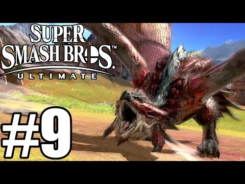 Super Smash Bros Ultimate Adventure Mode - Gameplay Walkthrough Part 9 - Rathalos Boss ( 100%)