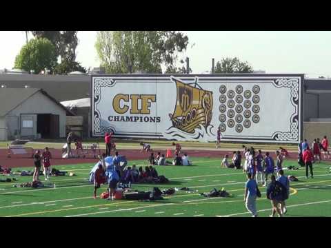 JVG 200m Heat 2 at Marina HS 4-5-17 - Los Alamitos Girls