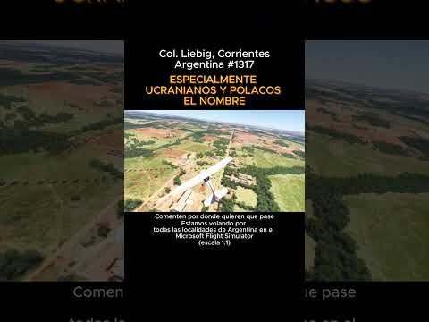 Colonia Liebig, Corrientes desde el Microsoft Flight Simulator #colonialiebig #corrientes #msfs
