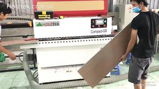 Máy dán chỉ tự động, máy dán cạnh 4 chức năng Holztek Compact