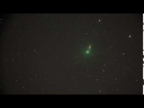 Comet Iwamoto Before Spiral Galaxy NGC 2903