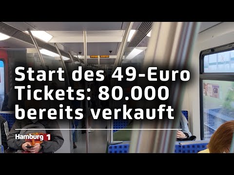 Start des 49-Euro Tickets: Bereits 80.000 verkaufte Tickets in Hamburg
