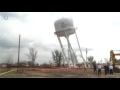 The Martha Lane water tower in Rowlett coming down