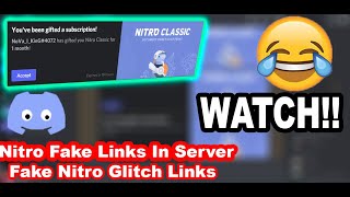 Discrod fake nitro glitch links #nitro #discord