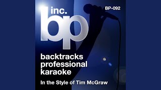 Senorita Margarita (Karaoke With Background Vocals) (In the Style of Tim McGraw)