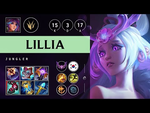 Lillia Jungle vs Diana - KR Master Patch 25.21