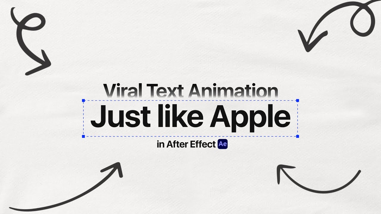 How to Create VIRAL Text Animation Just Like Apple in After Effects