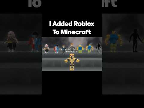 I Added ROBLOX To MINECRAFT #minecraft #minecraftmemes