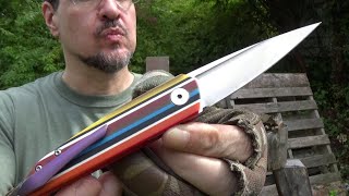 I'm Back With A Very Pointy Colorful Knife, Folding Knife Review ($68) Brand: S GraceEase