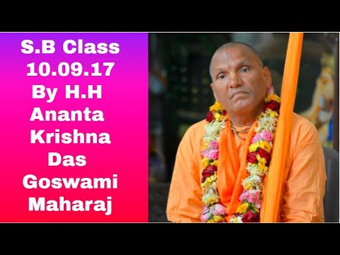 Srimad Bhagavatam Class 10.09.17 | H.H Ananta Krishnadas Goswami Maharaj | 17th Dec 2020  Juhu