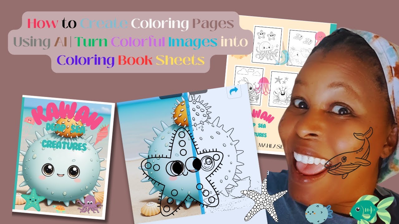 Create Coloring Pages Using AI | Turn Colorful Images into Coloring Book Sheets