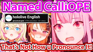 Calli When Gigi Mispronounces Her Name on the Official Channel: 【Hololive EN】