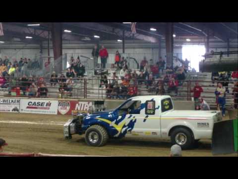 BRAMMER BROTHERS CORN FED PULLING TEAM NTPA WINTER NATIONALS 2017