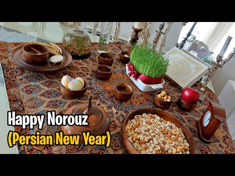 Happy Iranian New Year (Nowruz 1402); Nowruz decoration idea; with the Best wishes for all Iranian
