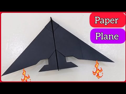 How to Make an EASY Paper Airplane in 1 Minute (60 Seconds)