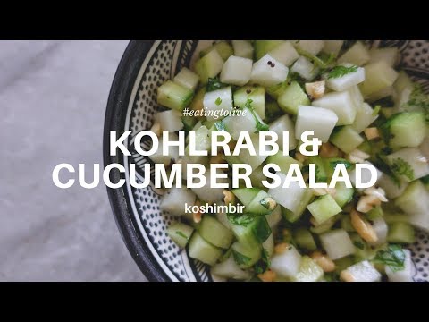 Kohlrabi & Cucumber Salad 🥒 What is KOHLRABI & how do you even use it