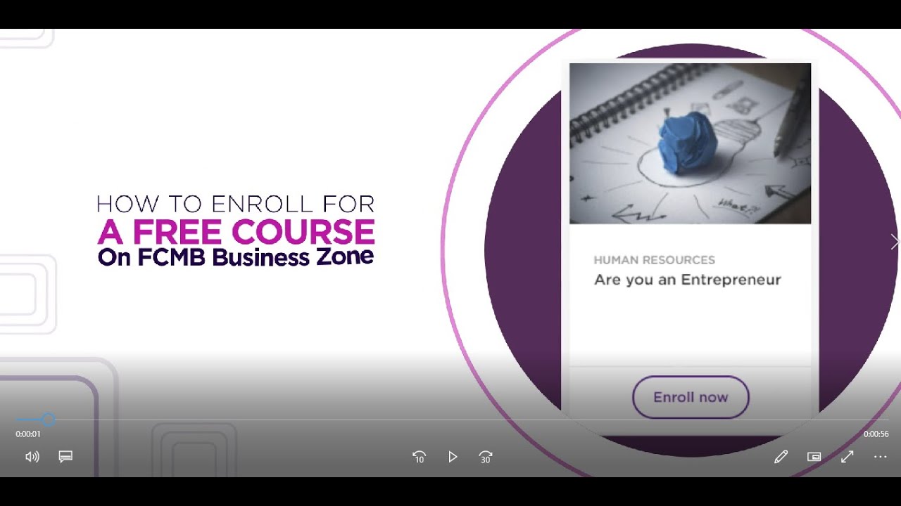 HOW TO ENROLL FOR FREE COURSES ON THE FCMB BUSINESS ZONE
