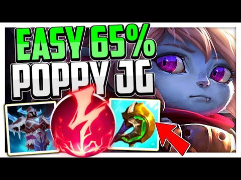 EASY 65% WR Poppy Jungle BUILD! How to CONSISTENTLY Poppy Jungle Season 12 League of Legends