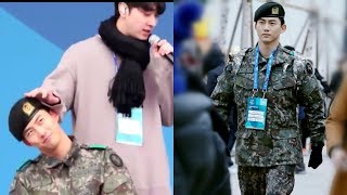 Soldier Taecyeon 2Pm 옥택연 2018 Pyeongchang Winter Olympic @ the Olympic Medals Plaza.