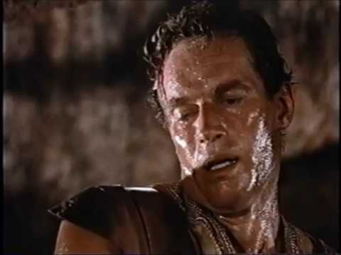 MESSALA'S DEATH in "Ben- Hur",  1959 Stephen Boyd