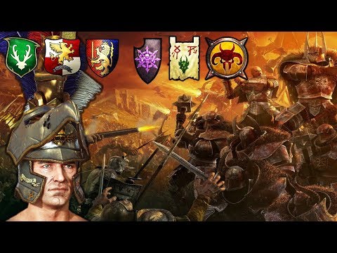 SUBCOMMANDERS - ORDER vs. CHAOS Epic Battle of Armageddon! - Total War Warhammer 2