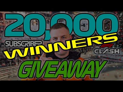 20,000 Subscriber GIVEAWAY WINNERS | F1 Clash